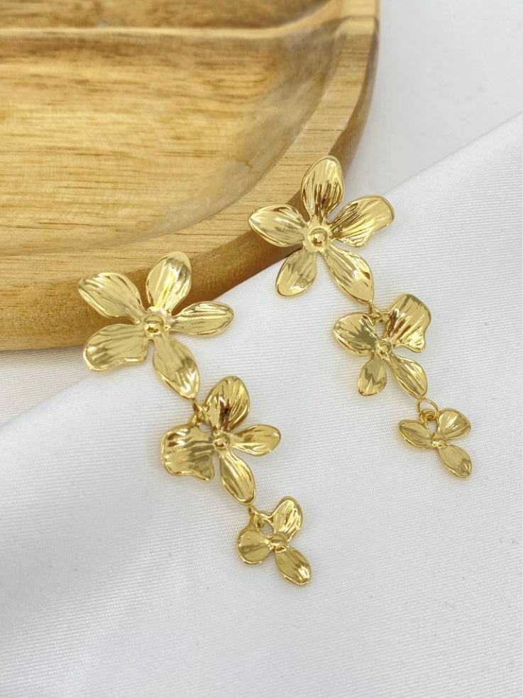 Boucle d'oreille Florale