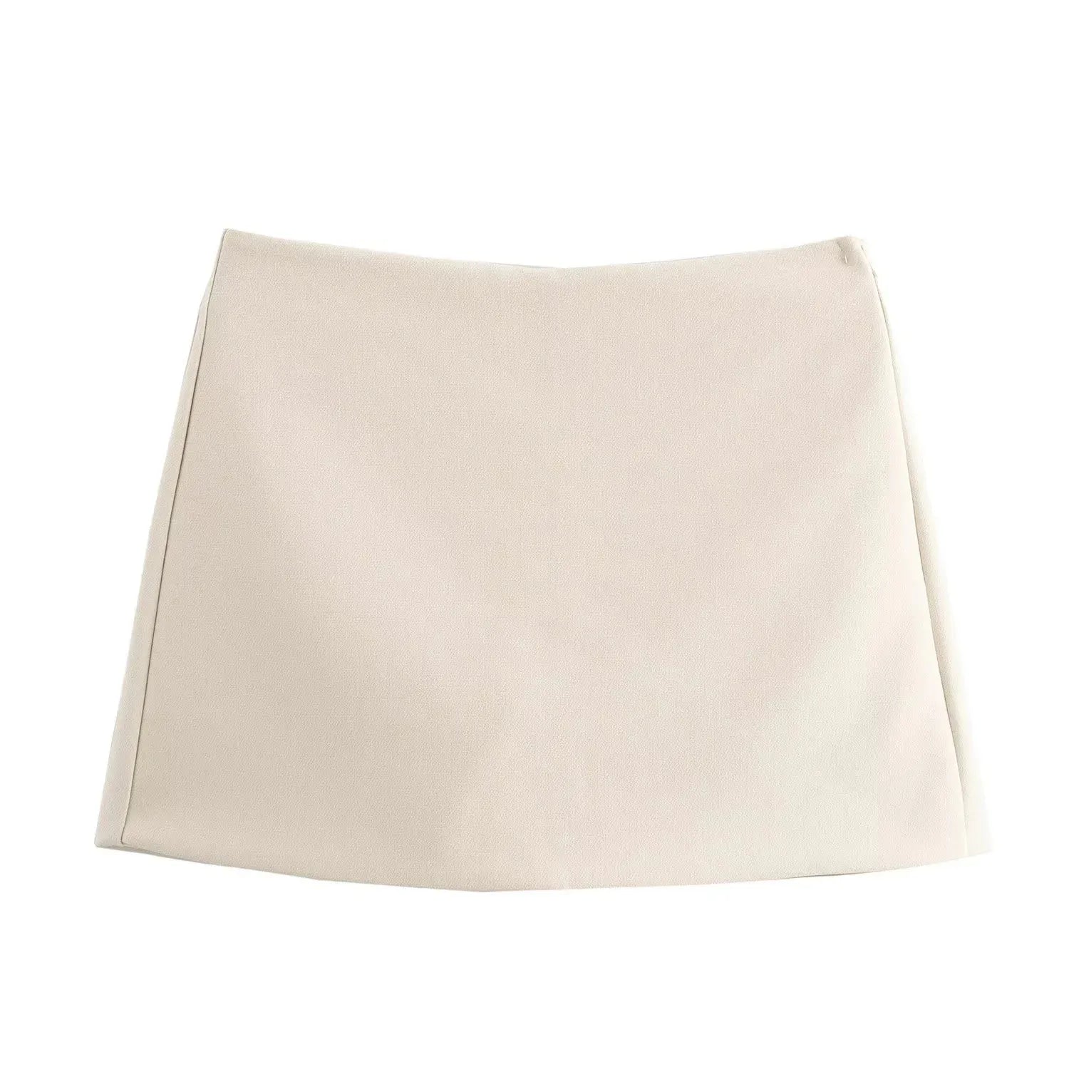 Jupe short beige